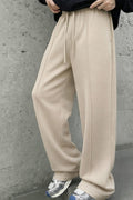 STRAIGHT FIT LINED TROUSERS