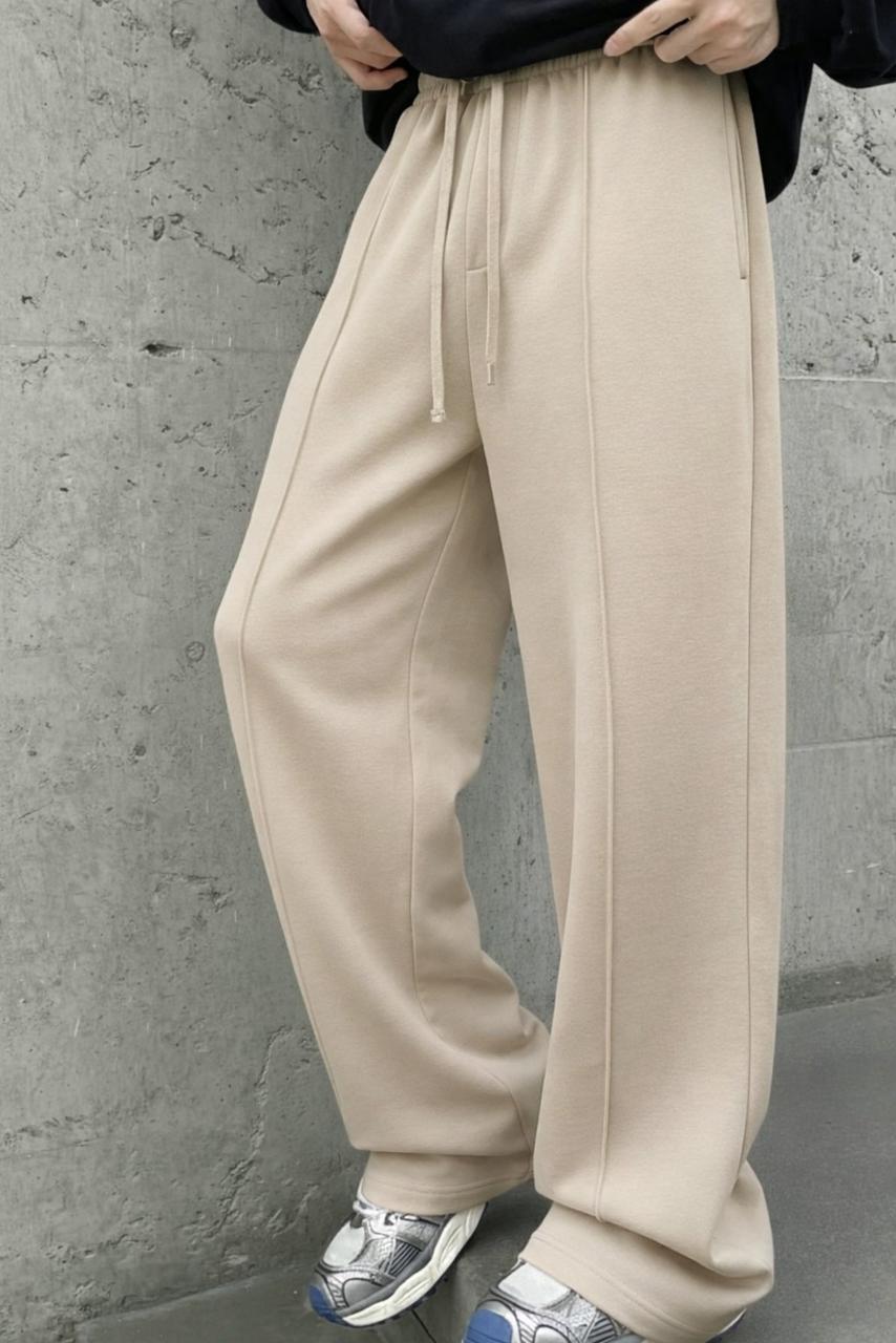STRAIGHT FIT LINED TROUSERS
