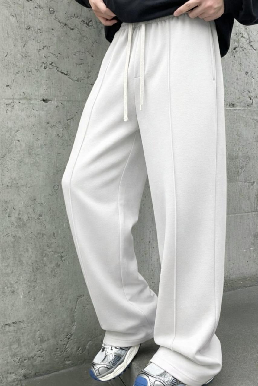STRAIGHT FIT LINED TROUSERS